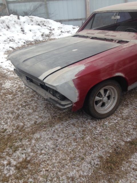 1966 Red Chevrolet Chevelle Coupe