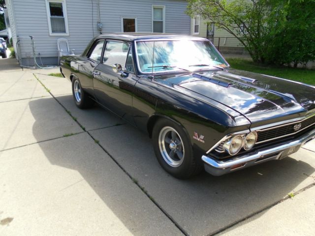1966 Black Chevrolet Chevelle Sedan