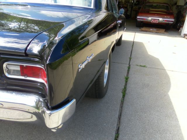 1966 Black Chevrolet Chevelle Sedan