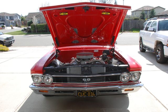 1966 Red Chevrolet Chevelle Coupe