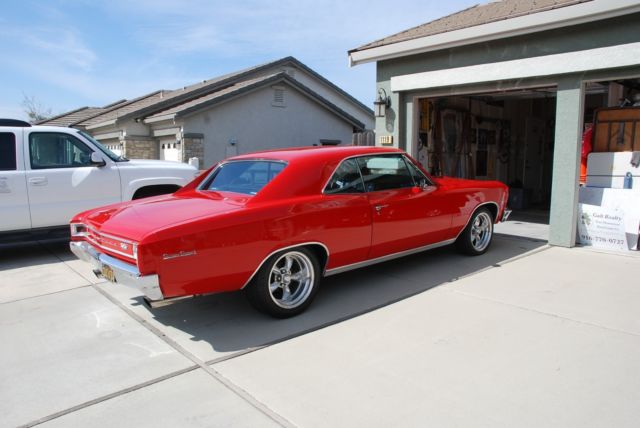 1966 Red Chevrolet Chevelle Coupe