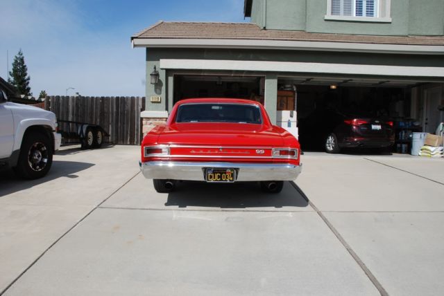 1966 Red Chevrolet Chevelle Coupe