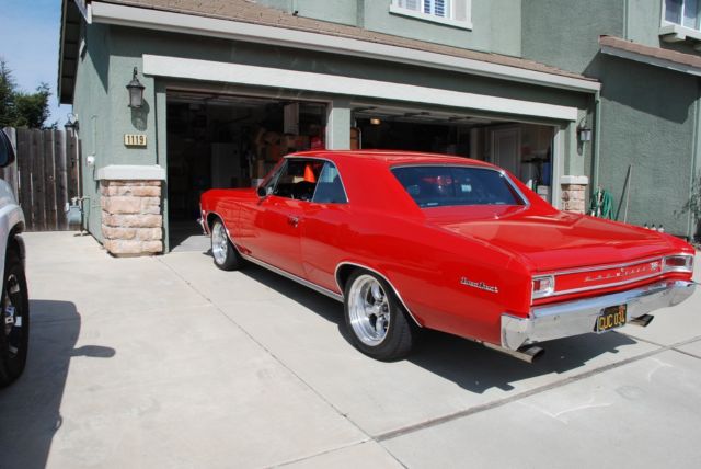 1966 Red Chevrolet Chevelle Coupe