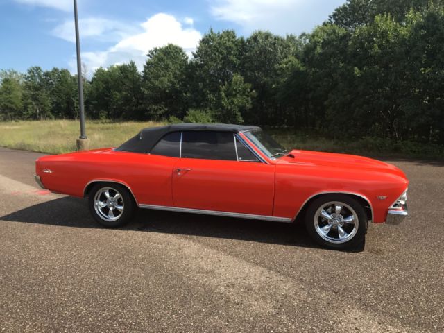 1966 Orange Chevrolet Chevelle Convertible