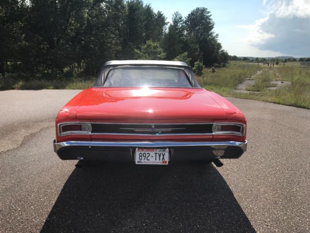 1966 Orange Chevrolet Chevelle Convertible
