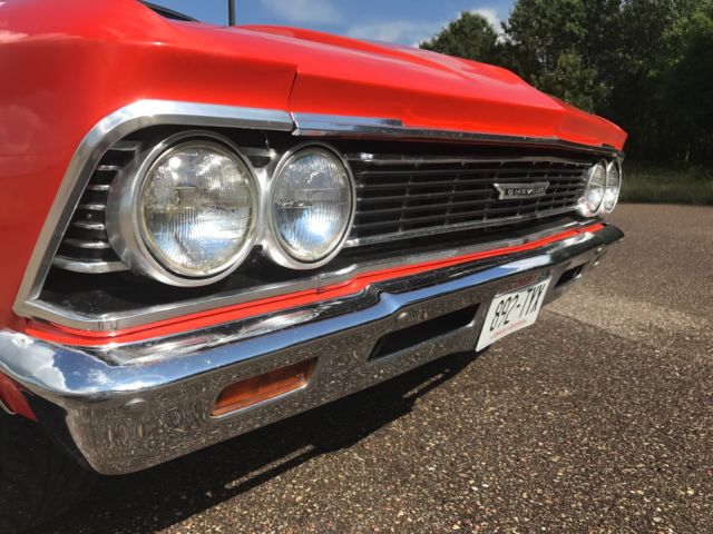 1966 Orange Chevrolet Chevelle Convertible