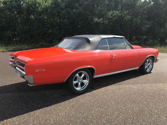1966 Orange Chevrolet Chevelle Convertible