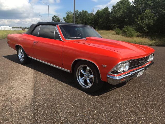 1966 Orange Chevrolet Chevelle Convertible