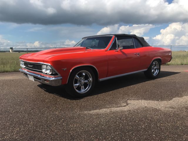 1966 Orange Chevrolet Chevelle Convertible