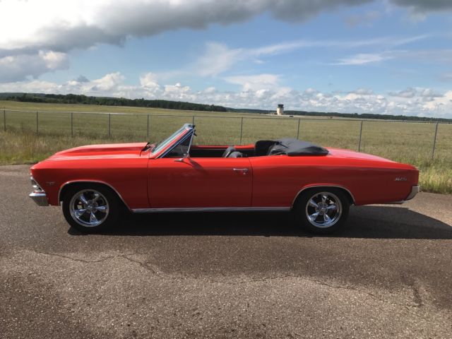 1966 Orange Chevrolet Chevelle Convertible