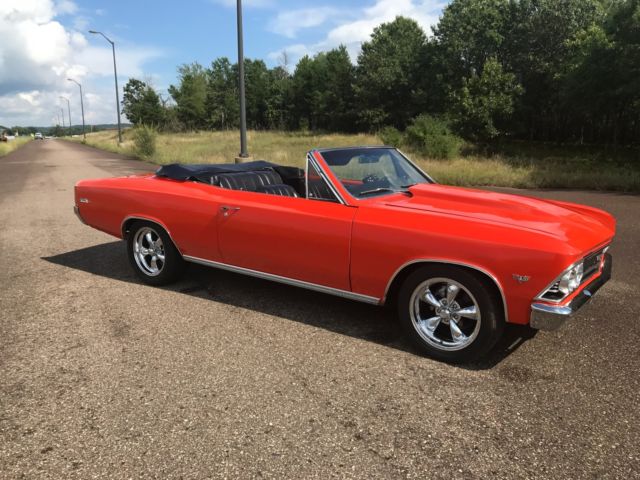 1966 Orange Chevrolet Chevelle Convertible