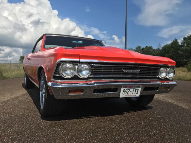 1966 Orange Chevrolet Chevelle Convertible