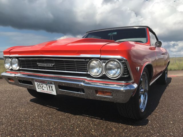 1966 Orange Chevrolet Chevelle Convertible
