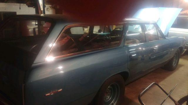 1966 Blue Chevrolet Chevelle Wagon