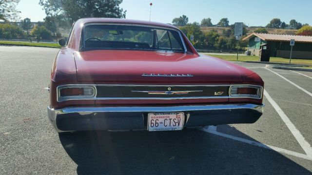 1966 Red Chevrolet Chevelle Coupe