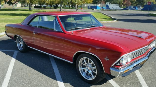 1966 Red Chevrolet Chevelle Coupe