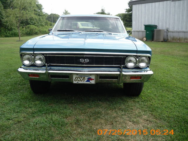 1966 Blue Chevrolet Chevelle Coupe