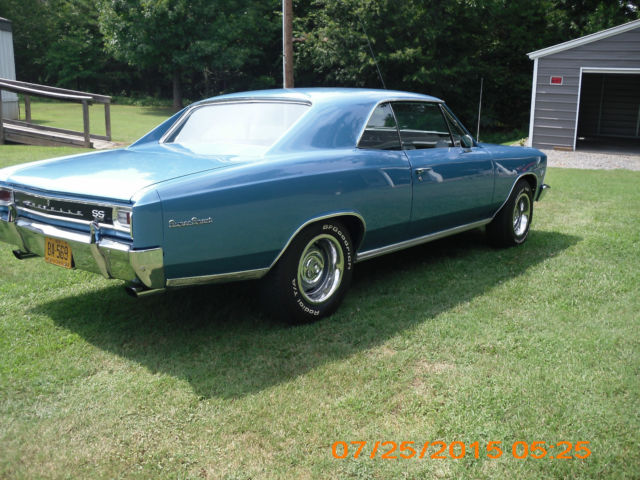 1966 Blue Chevrolet Chevelle Coupe