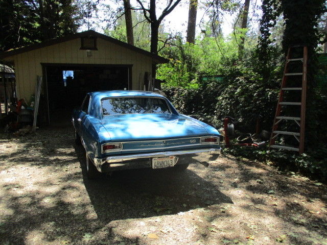 1966 Blue Chevrolet Chevelle Coupe