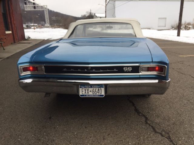 1966 Blue Chevrolet Chevelle Convertible