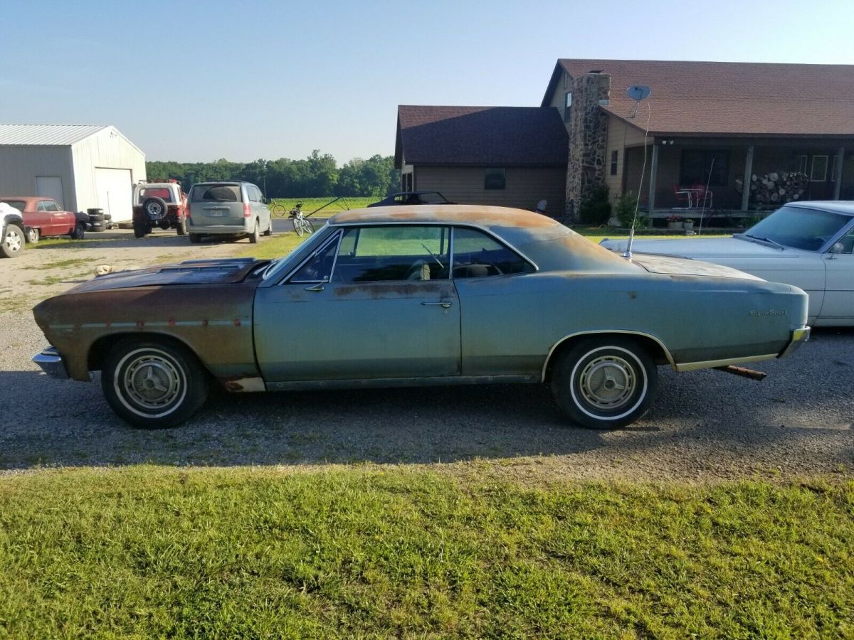 1966 Blue Chevrolet Chevelle Coupe