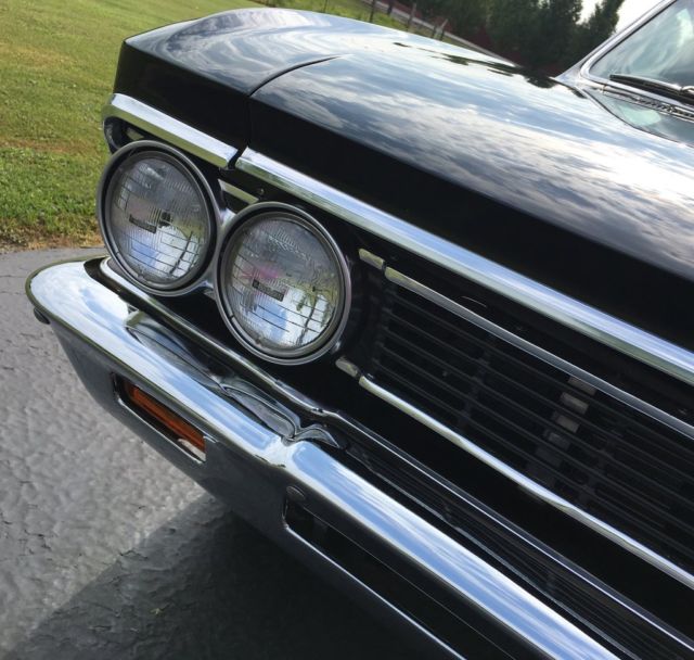 1966 Black Chevrolet Chevelle 2 Door Hardtop