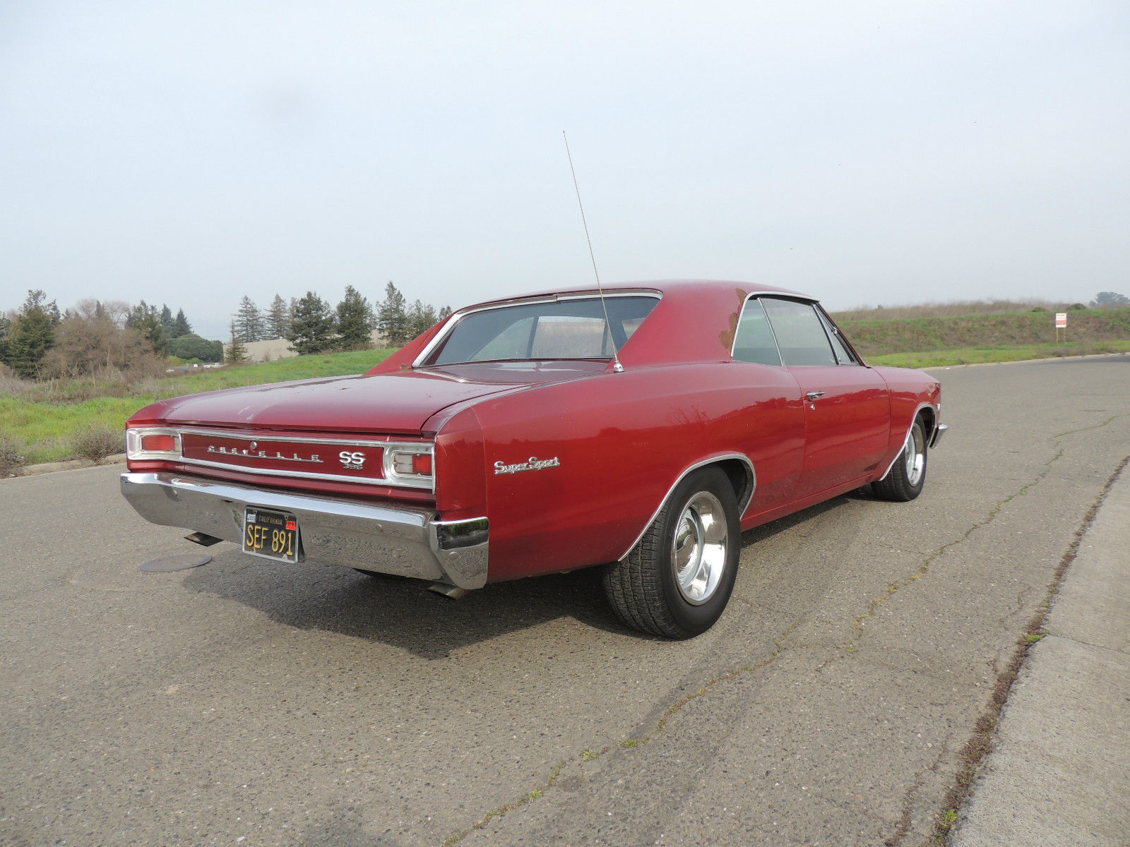1966 Burgundy Chevrolet Chevelle Coupe