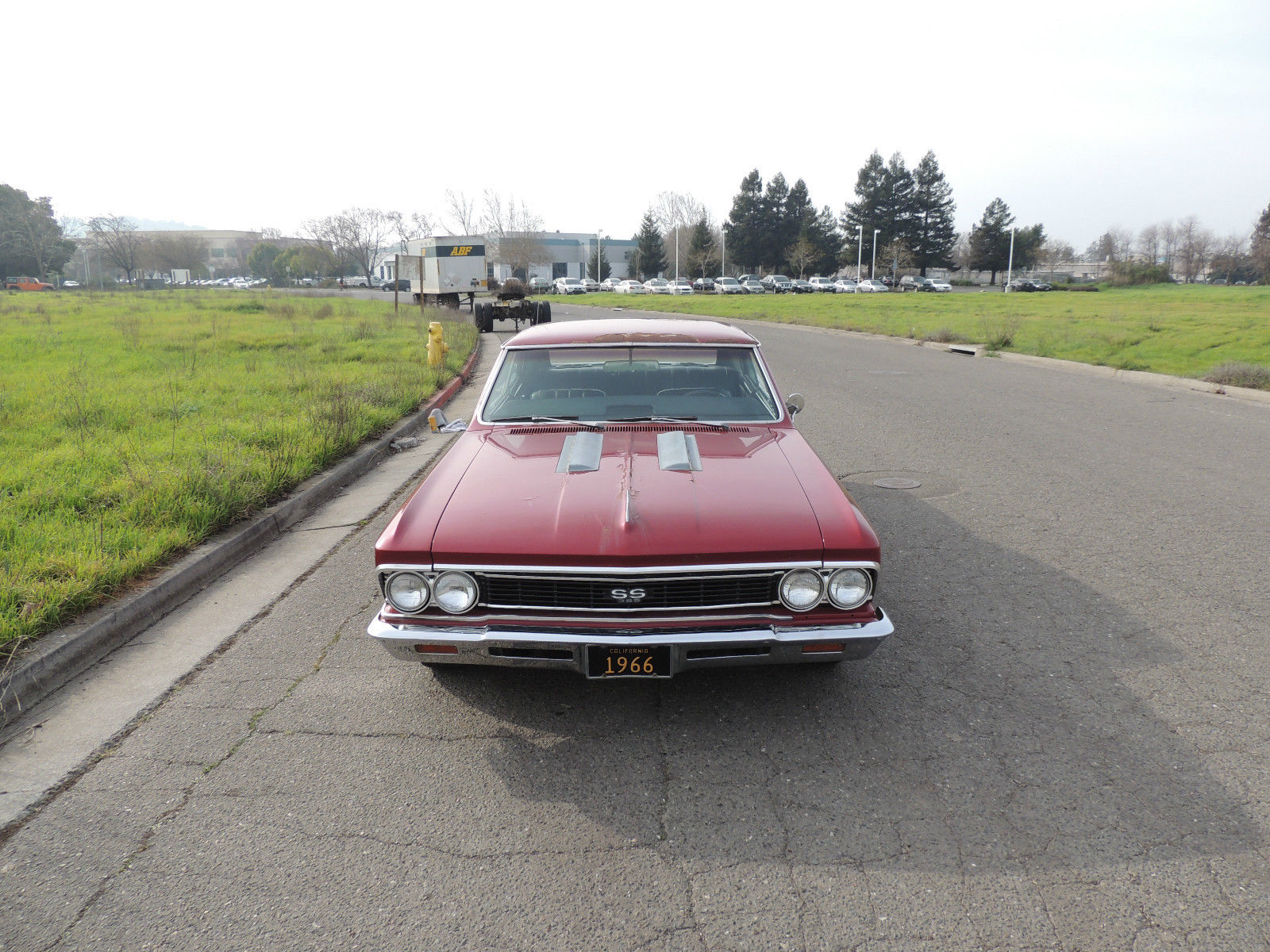 1966 Burgundy Chevrolet Chevelle Coupe