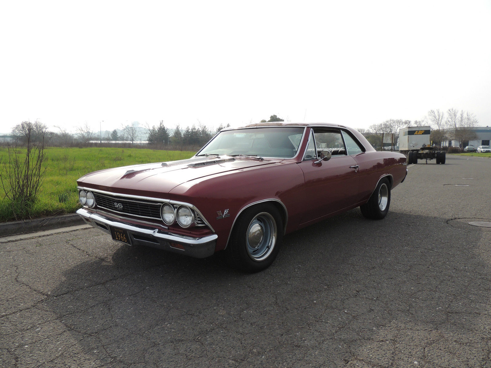1966 Burgundy Chevrolet Chevelle Coupe