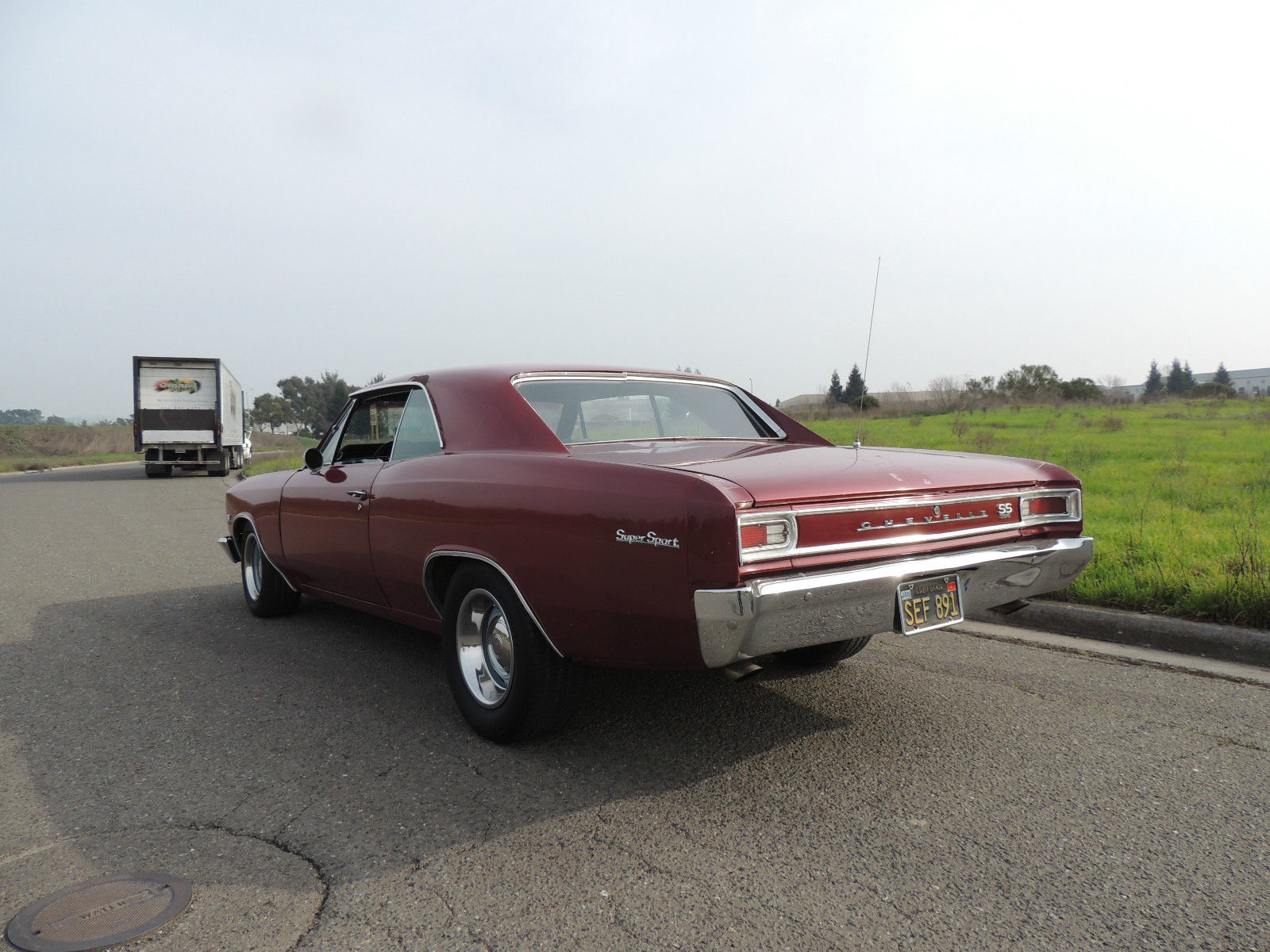 1966 Burgundy Chevrolet Chevelle Coupe