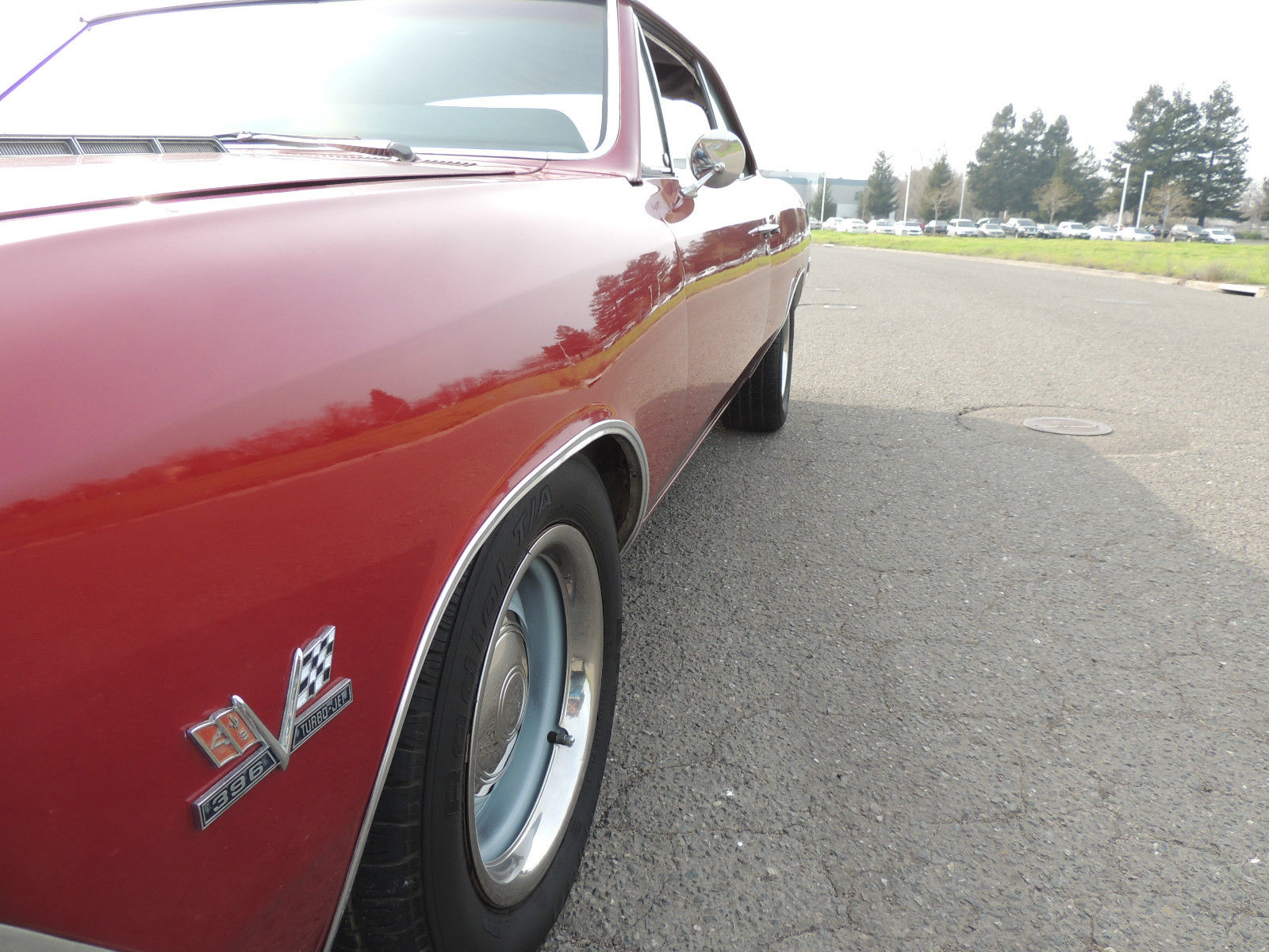 1966 Burgundy Chevrolet Chevelle Coupe