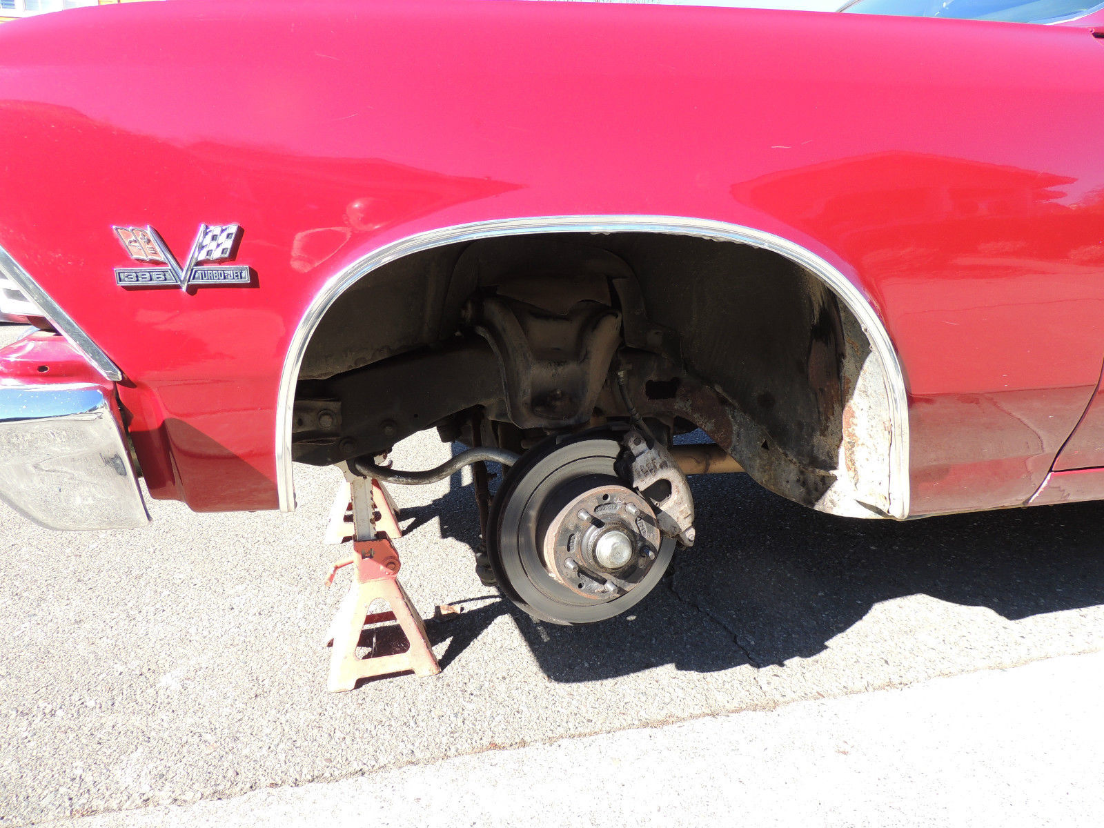 1966 Burgundy Chevrolet Chevelle Coupe