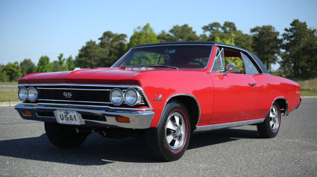 1966 Red Chevrolet Chevelle Coupe