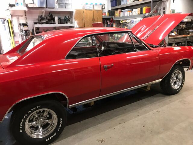 1966 Red Chevrolet Chevelle Coupe