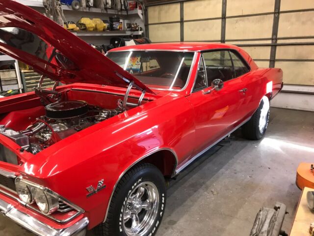 1966 Red Chevrolet Chevelle Coupe