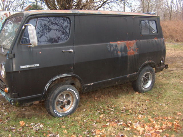 1966 Black Chevrolet C-10 Van Camper