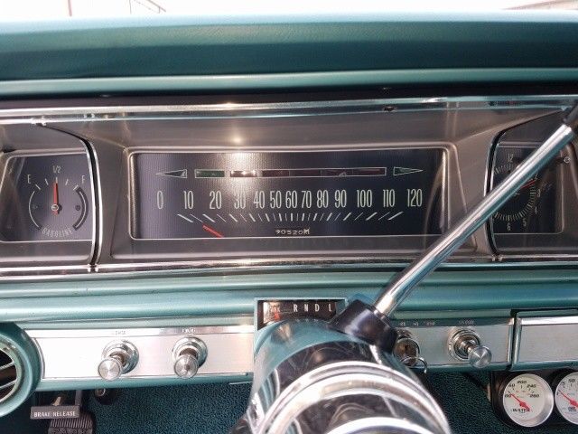 1966 Turquoise Chevrolet Impala 4 Door Hard Top