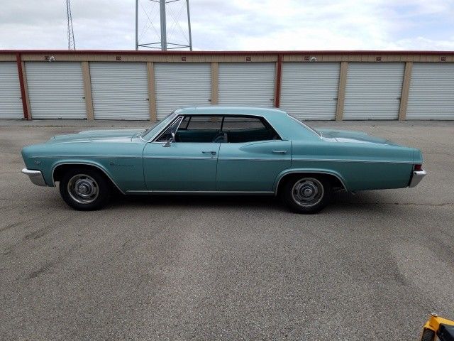 1966 Turquoise Chevrolet Impala 4 Door Hard Top