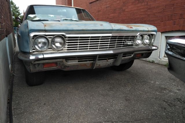 1966 Patina/Blue Chevrolet Bel Air/150/210 Sedan