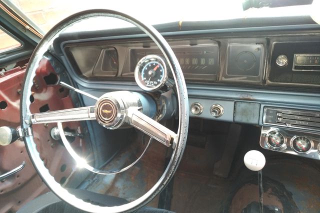 1966 Patina/Blue Chevrolet Bel Air/150/210 Sedan