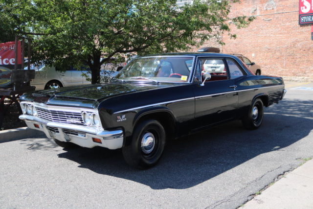 1966 Black Chevrolet Bel Air/150/210 Coupe