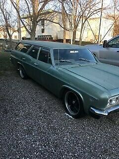 1966 Blue Chevrolet Bel Air Coupe