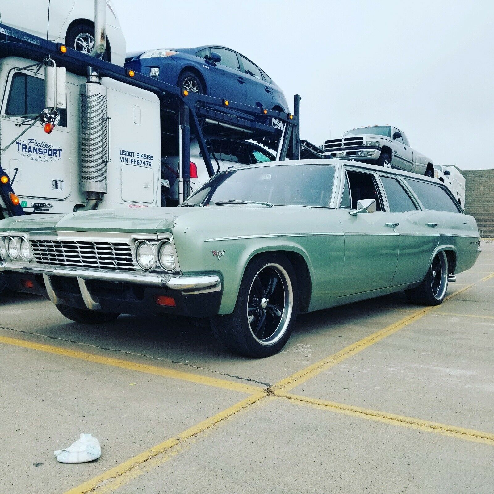 1966 Blue Chevrolet Bel Air Coupe