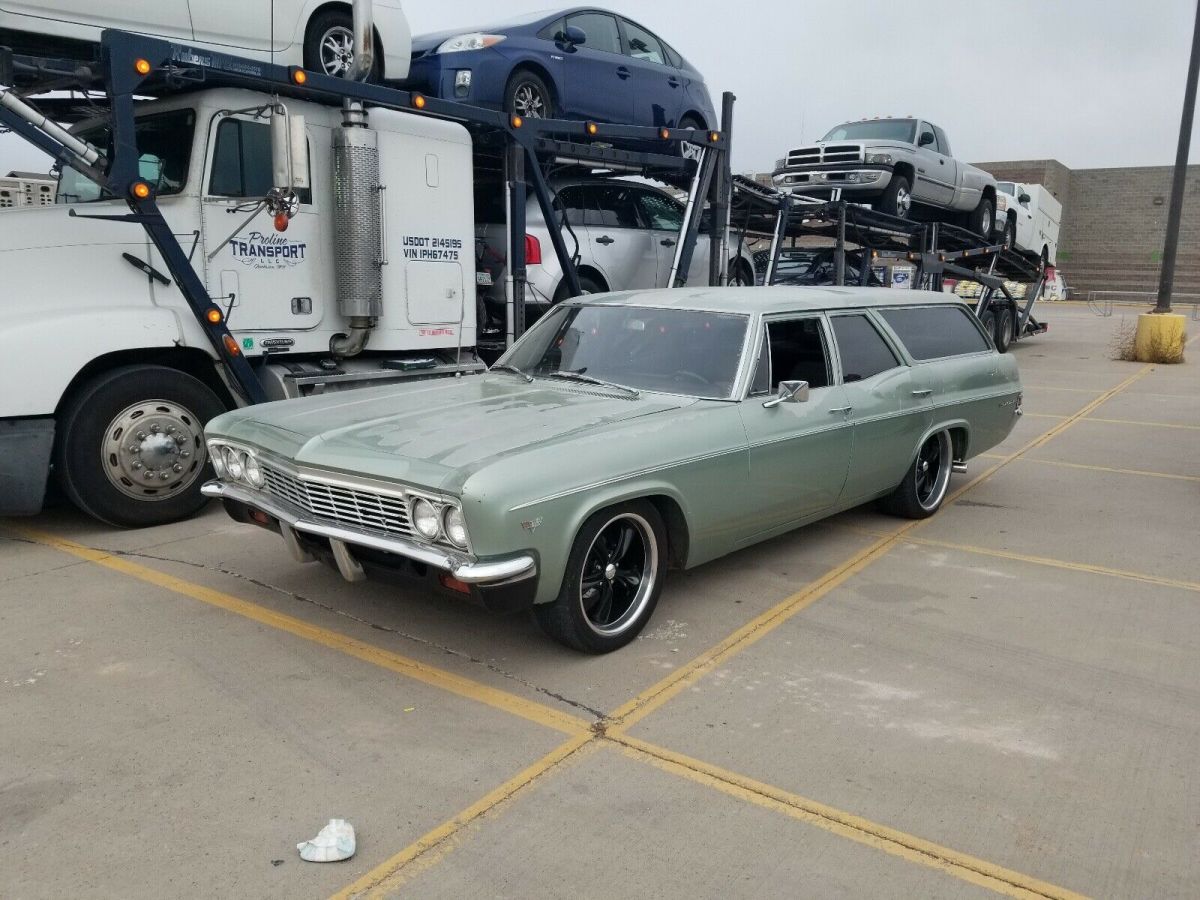 1966 Blue Chevrolet Bel Air Coupe