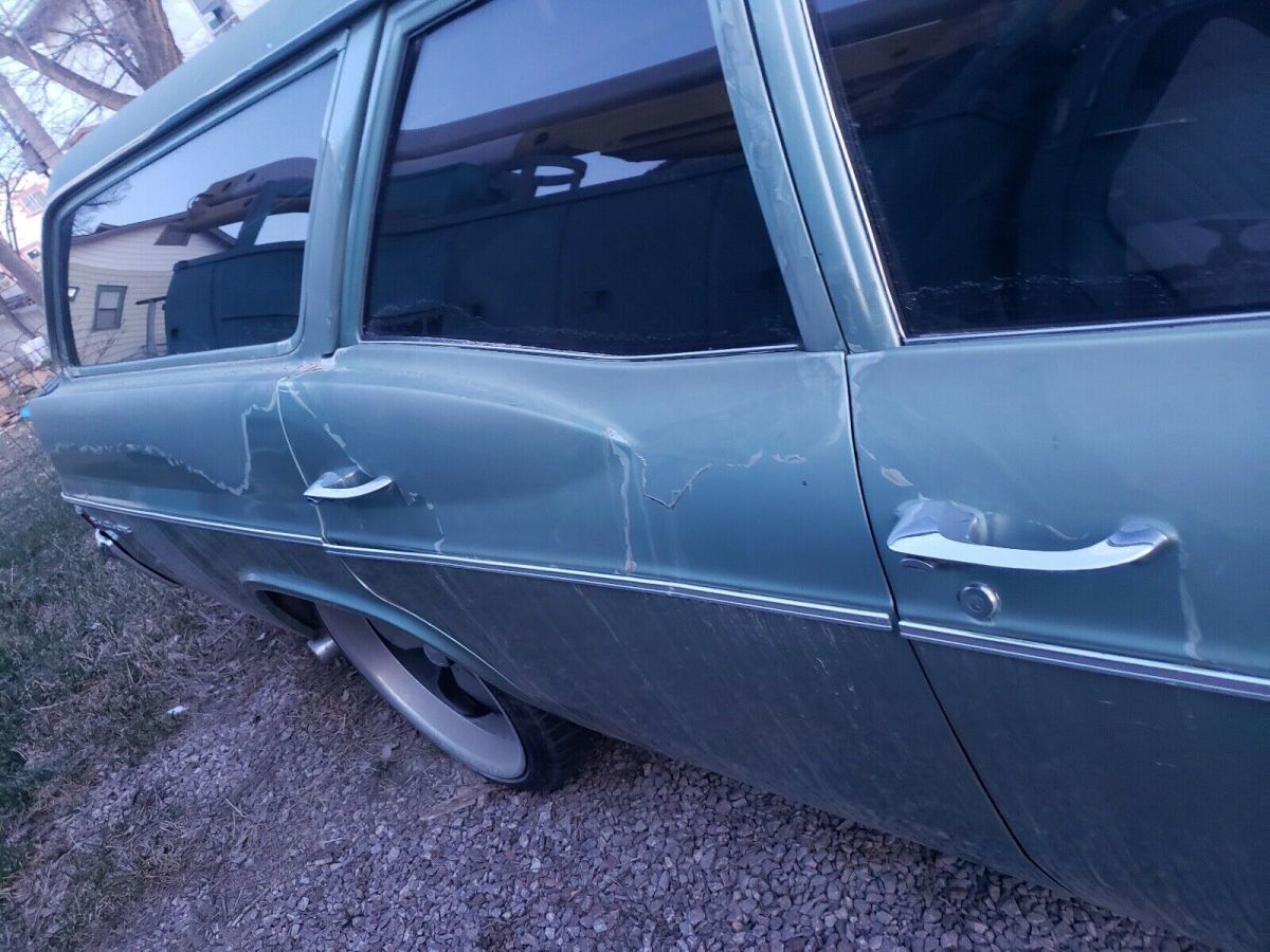 1966 Blue Chevrolet Bel Air Coupe
