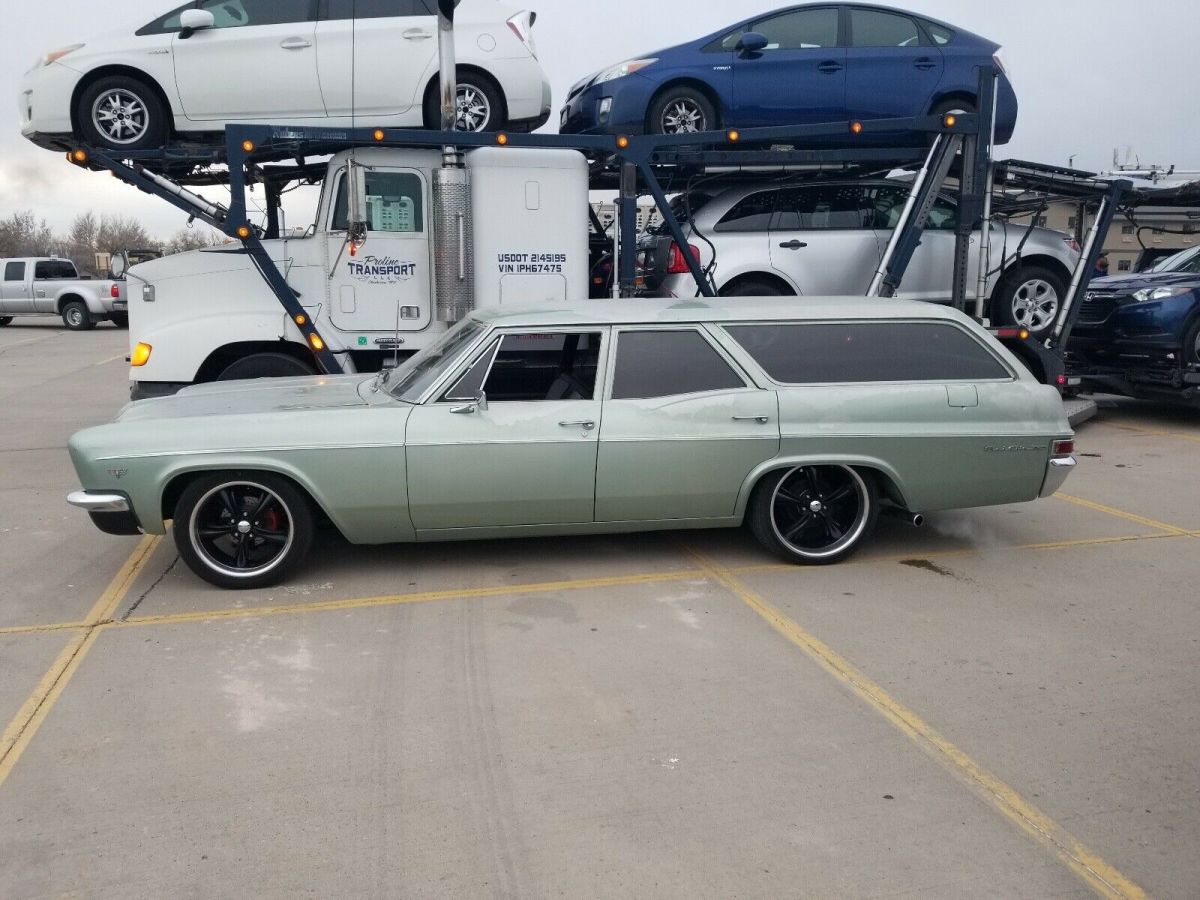 1966 Blue Chevrolet Bel Air Coupe