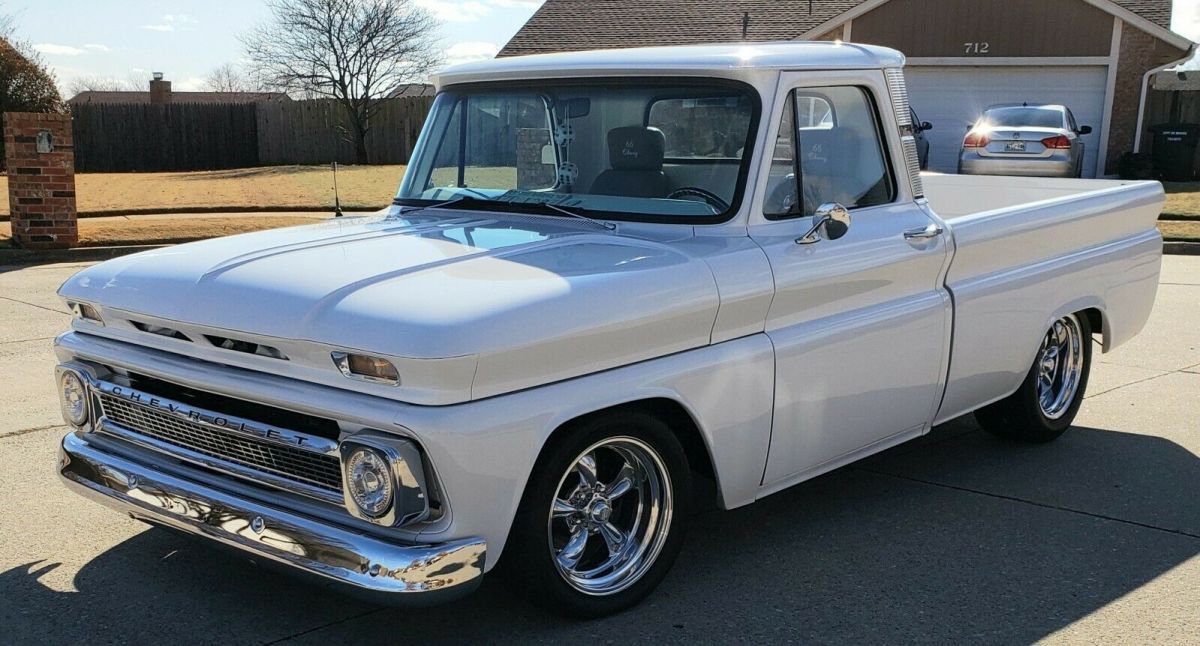 1966 White Chevrolet C-10 Fleetside