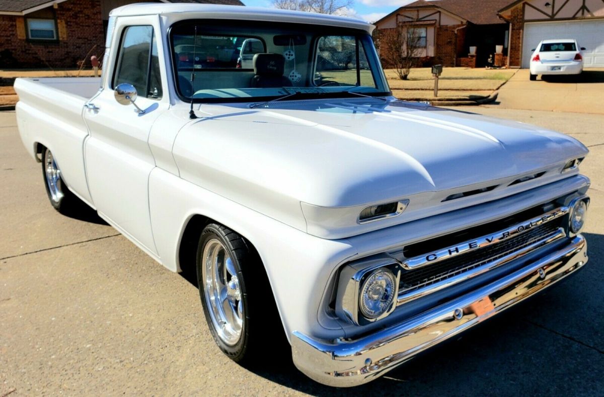 1966 White Chevrolet C-10 Fleetside