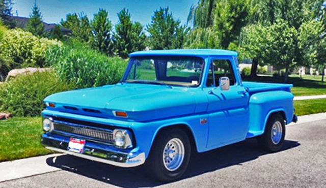 1966 Blue Chevrolet C-10 Standard Cab Pickup