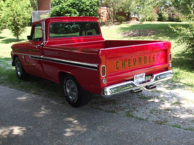 1966 Red Chevrolet C-10 Standard Cab Pickup